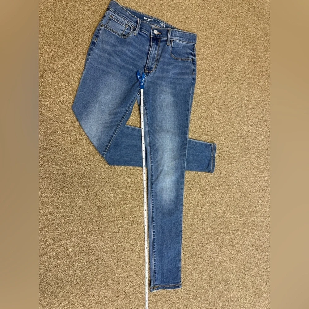 Old Navy: Girl’s Blue Denim High Rise Rockstar Jeggings Jeans, Size 14